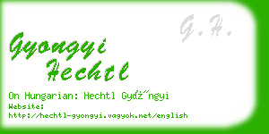 gyongyi hechtl business card